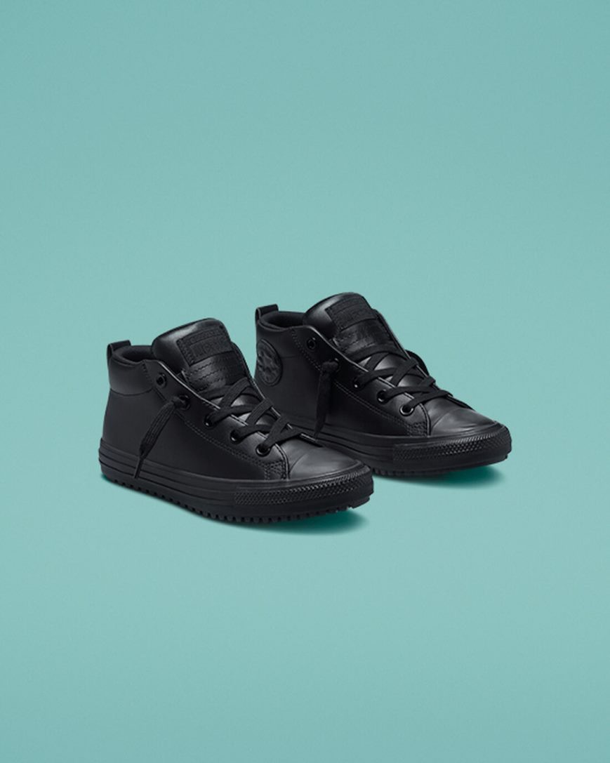 Girls' Converse Chuck Taylor All Star Counter Climate Street Boot High Top Shoes Black | AU 8C051I